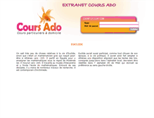 Tablet Screenshot of intranet.cours-ado.com